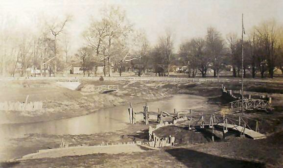 The Mill on the Island Under Construction