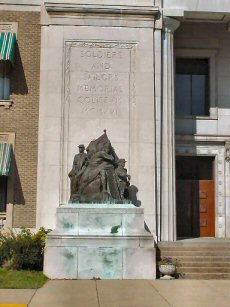 Evansville Coliseum Statues