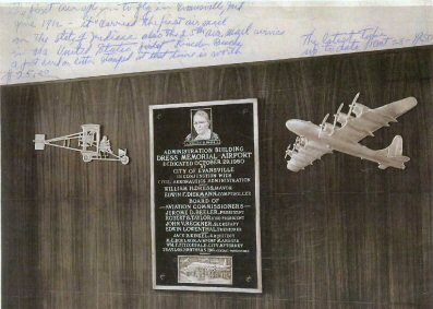 Dress Memorial Airport Plaque