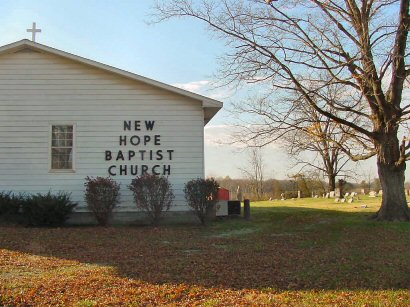 Lincoln Trail Marker at New Hope Baptist Church
