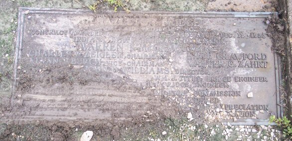 Bridge Dedication Plaque