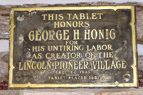 Honig Plaque